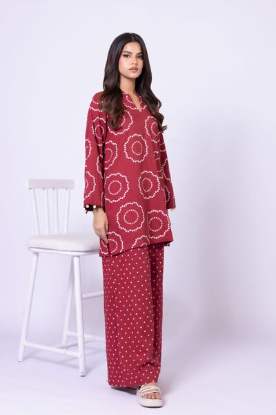 Printed | Heavy Textured Cotton | Pants | AED 80.00