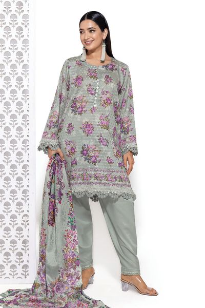 Jacquard | Printed | Fabrics 3 Piece | AED 70.00