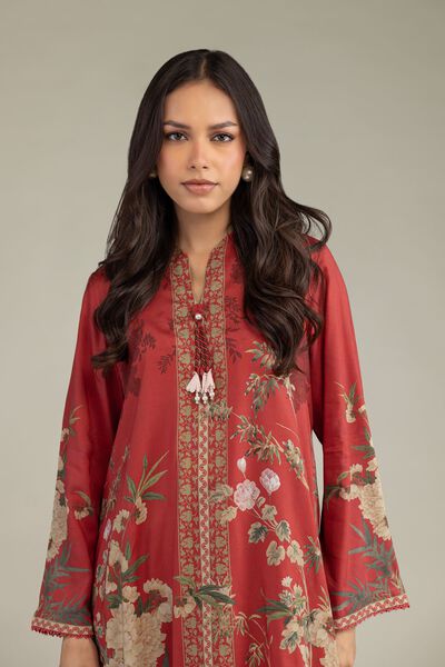 Printed | Viscose | Floral Printed Kurta | AED 150.00
