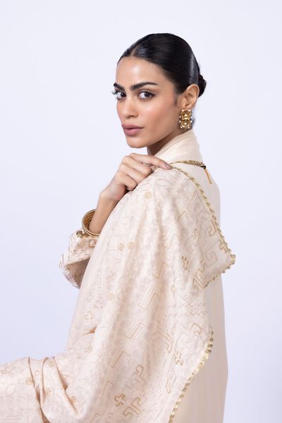 Embroidered | Light Thai Silk | Dupatta | AED 36.00