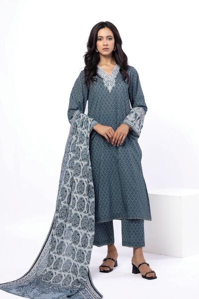 Embroidered | Cotton | Fabrics 3 Piece | AED 140.00