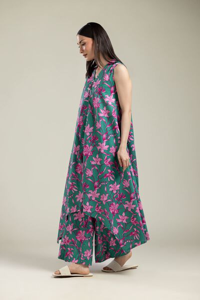 Printed | Cotton Dobby | Floral Cotton Pants | AED 100.00