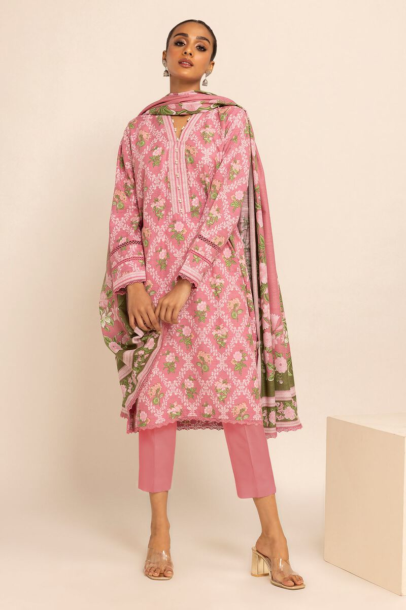 Printed | Light Khaddar | Fabrics 3 Piece | null