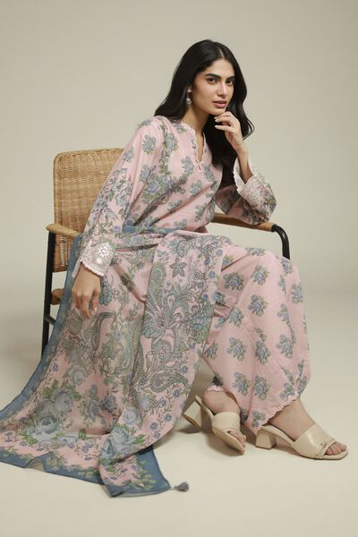 Embroidered | Mesuri | Tailored 3-Piece Set | AED 280.00
