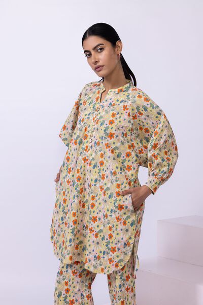 Printed | Ripple Crinkle | Kurta | AED 50.00