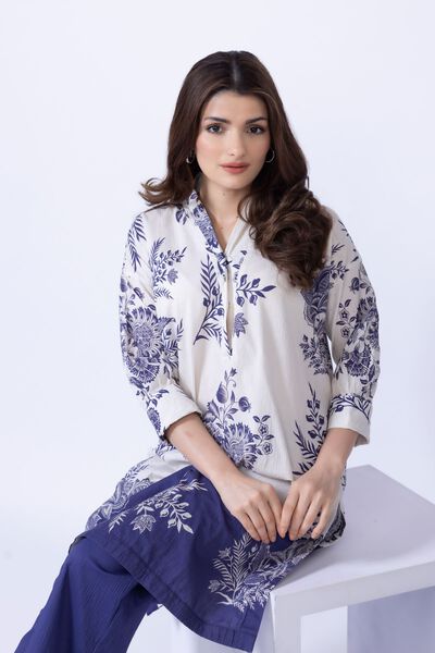 Printed | Ripple Crinkle | Kurta | AED 30.00