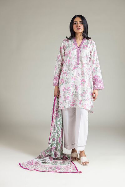 Embroidered | Textured Lawn | Fabrics 3 Piece | AED 90.00