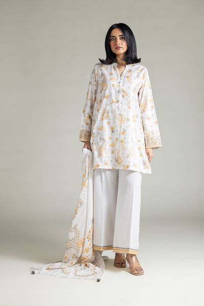 Embroidered | Textured Lawn | Fabrics 3 Piece | AED 90.00