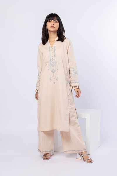 Embroidered | Cotton Dobby | Pants | AED 80.00