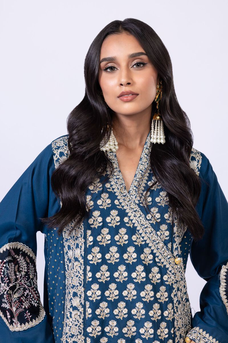 Embroidered | Viscose Oak Silk | Kurta | AED 120.00