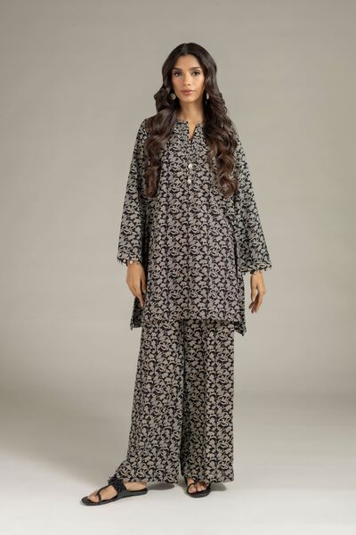 Printed | Textured Cotton | Pants | AED 70.00