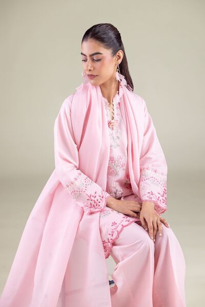 Embroidered | Mesuri | Draped Floral Dupatta | AED 75.00
