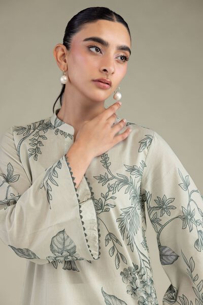 Printed | Cambric | Floral Cambric Kurta | AED 180.00