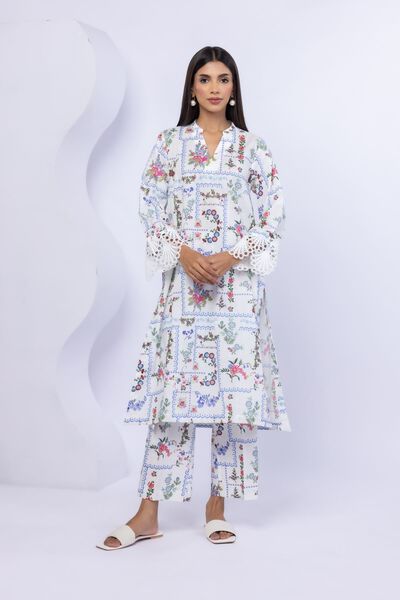 Printed | Crosshatch Poplin | Pants | AED 60.00
