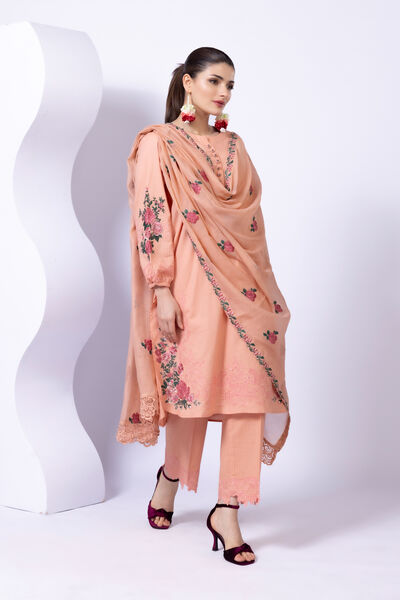 Embroidered | Cotton Dobby | Pants | AED 30.00