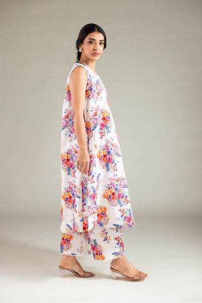 Printed  | Textured Cotton | Pants | AED 100.00