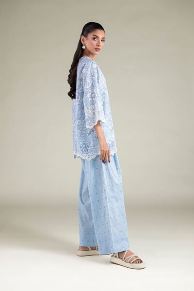 Embroidered | Cambric | Trousers | AED 60.00