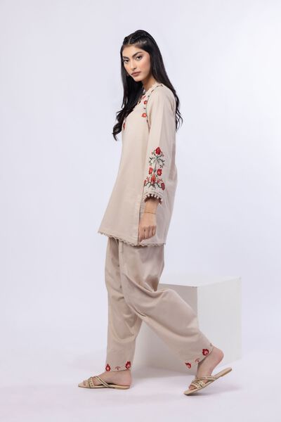 Embroidered | Cotton Dobby | Pants | AED 60.00
