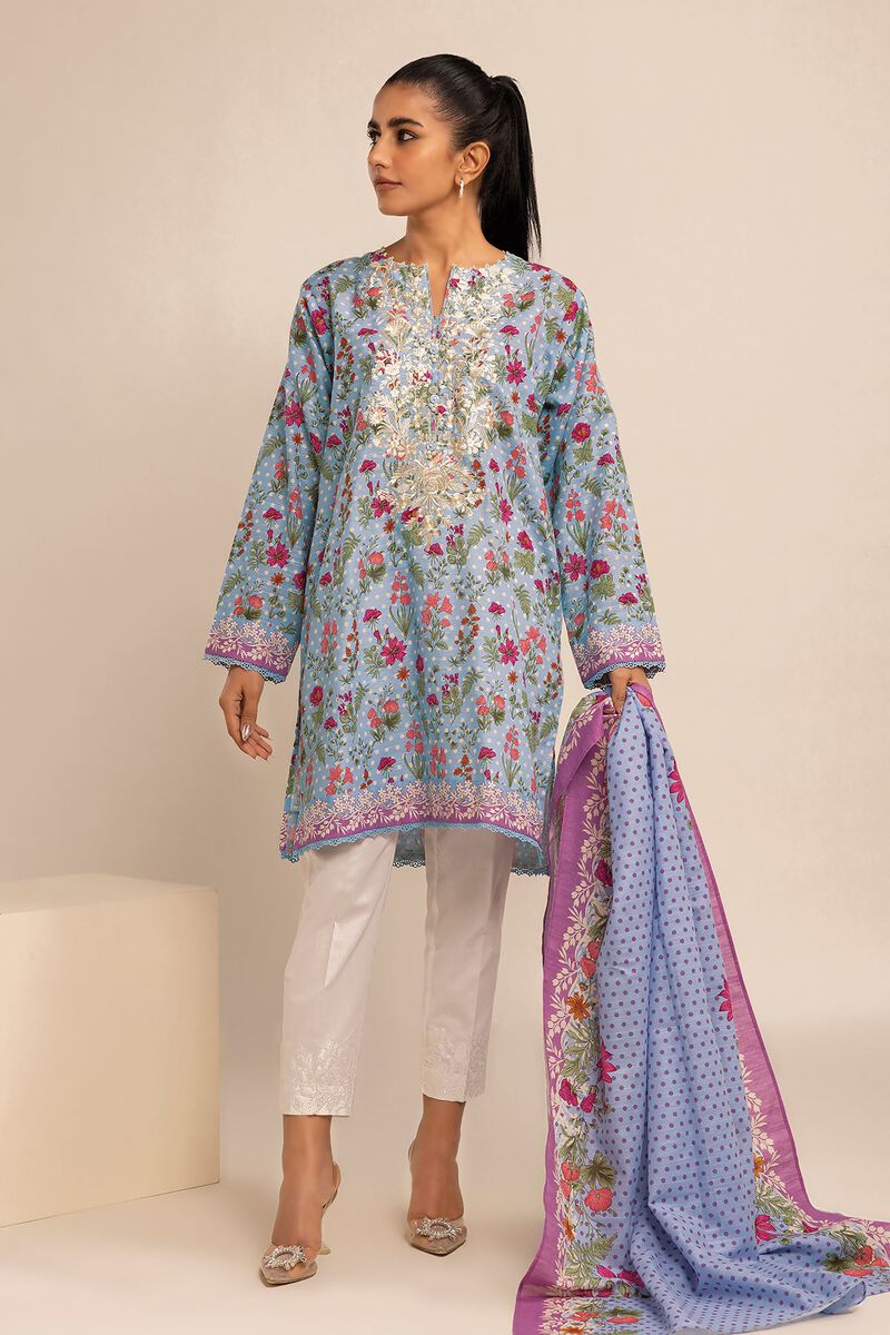 Buy Fabrics 2 Piece | Top Dupatta | 36.00 AED | 1001788083 | Khaadi ...