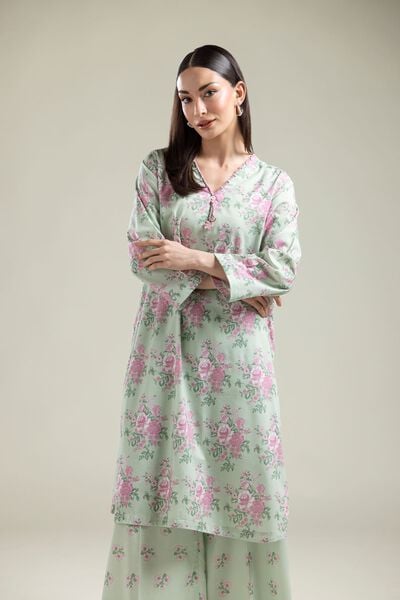 Printed | Cotton Viscose | Long Floral Kurta | AED 130.00