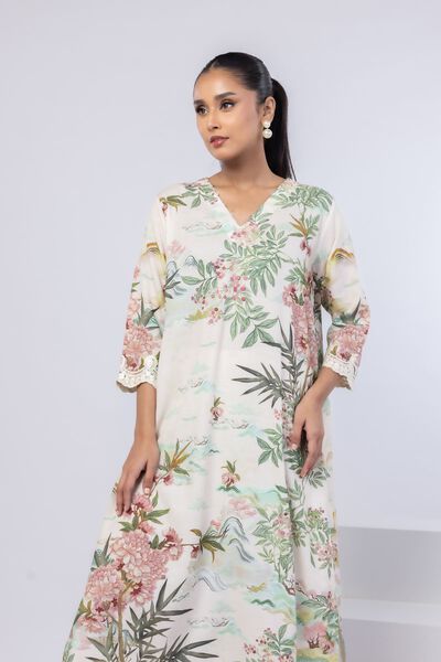 Embroidered | Dull Raw Silk | Kurta | AED 100.00