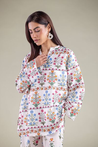 Embroidered | Textured Weave | Tunic | AED 65.00