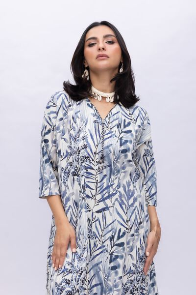 Printed | Ripple Crinkle | Kurta | AED 50.00