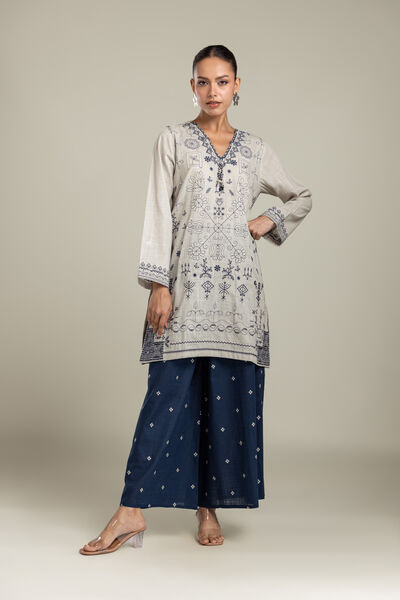 Embroidered | Heavy Textured Cotton | Fabrics 2 Piece | Top and Bottom | AED 230.00