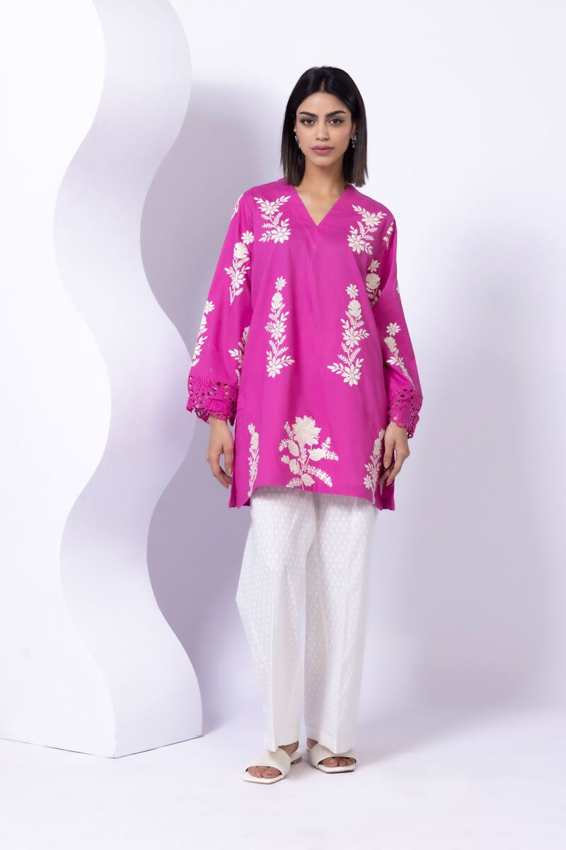 Embroidered | Crosshatch Poplin | Kurta | null