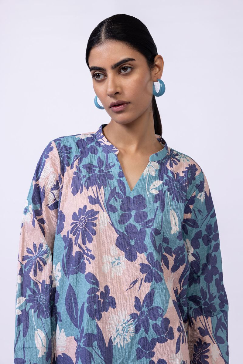 Printed | Ripple Crinkle | Kurta | AED 50.00