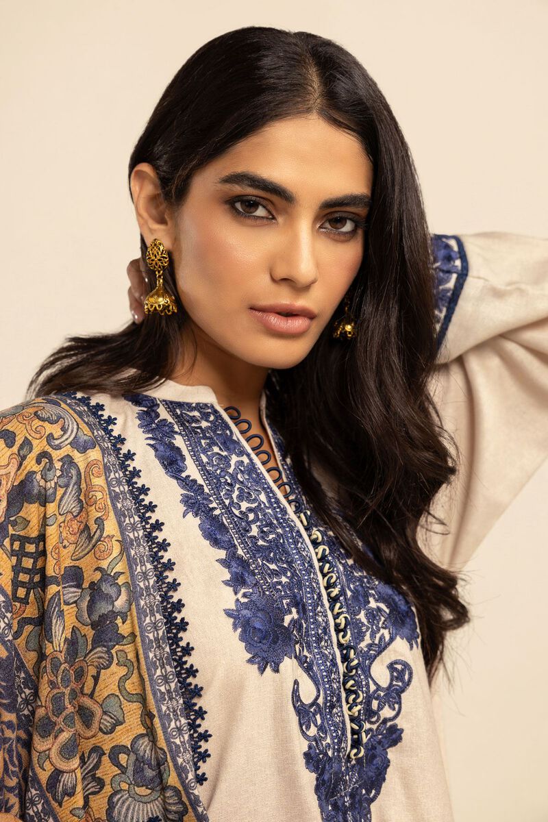 Embroidered | Karandi | Fabrics 3 Piece | null