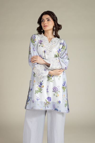 Embroidered | Satin | Tailored 2 Piece | Top and Bottom | AED 230.00