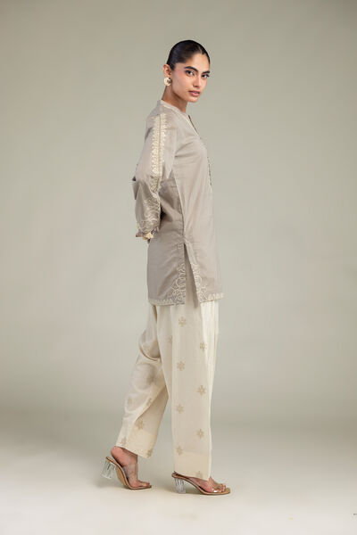 Embroidered | Cotton Dobby | Cotton Floral Shalwar | AED 150.00
