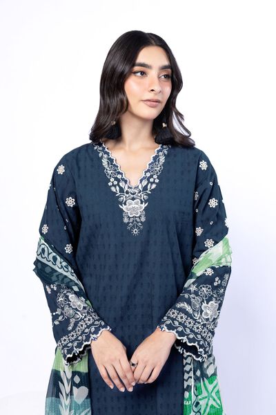 Embroidered | Cotton Dobby | Fabrics 3 Piece | AED 200.00