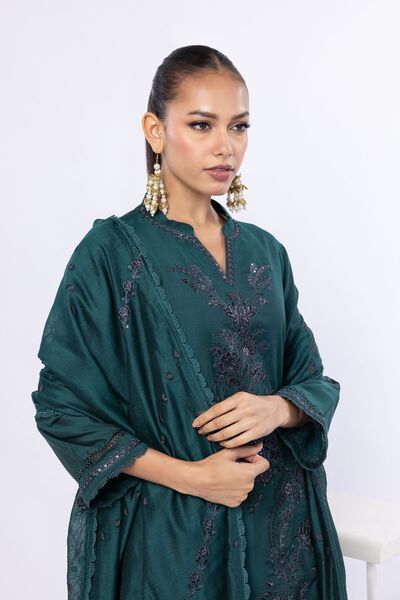 Embroidered | Cotton Net | Dupatta | AED 88.00