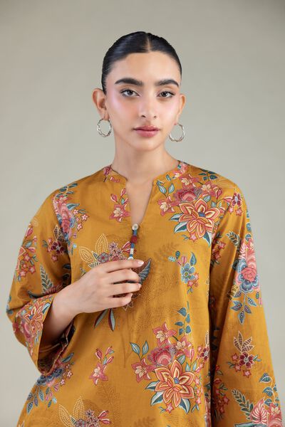 Printed | Cambric | Floral Cambric Kurta | AED 150.00