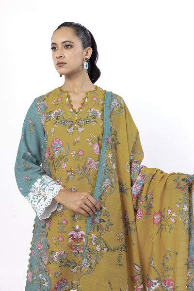 Embroidered | Light Khaddar | Tailored 3 Piece | AED 100.00