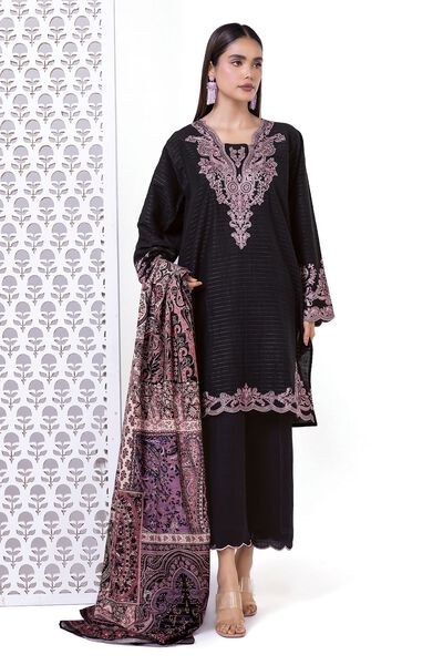 Light khaddar Messuri | Embroidered | Fabrics 3 Piece | AED 180.00