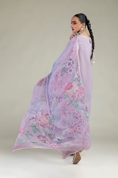 Embroidered | Chiffon | Chiffon Floral Dupatta | AED 100.00