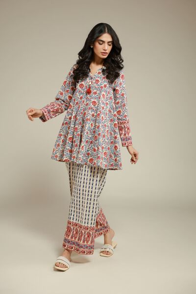 Printed | Textured Cotton | Kurta | AED 120.00