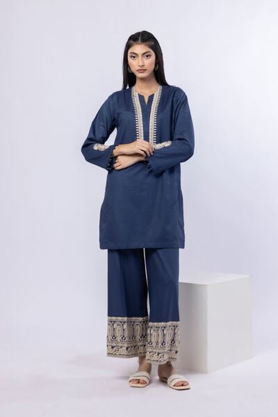 Embroidered | Cotton Dobby | Pants | AED 100.00