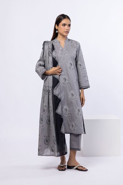 Embroidered | Crosshatch Poplin | Kurta | AED 140.00