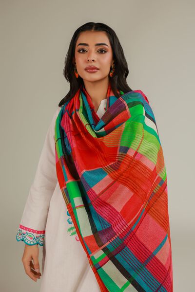 Embroidered | Cotton Net | Cotton Net Dupatta | AED 80.00