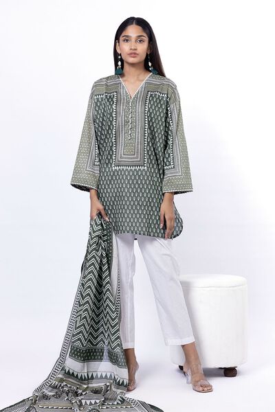 Printed | Lawn | Fabrics 2 Piece | Top and Dupatta | AED 30.00