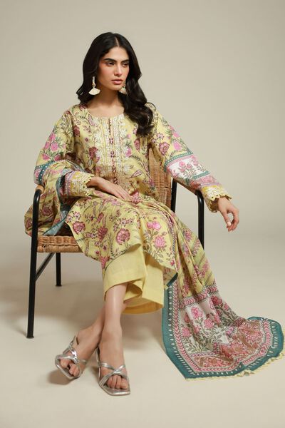 Embroidered | Textured Lawn | Tailored Lawn 3-Piece | AED 250.00