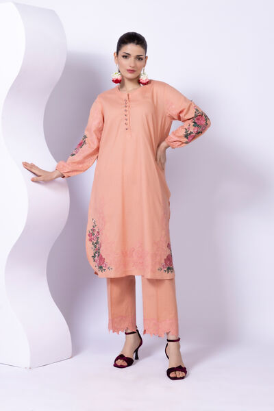 Embroidered | Cotton Dobby | Pants | AED 30.00