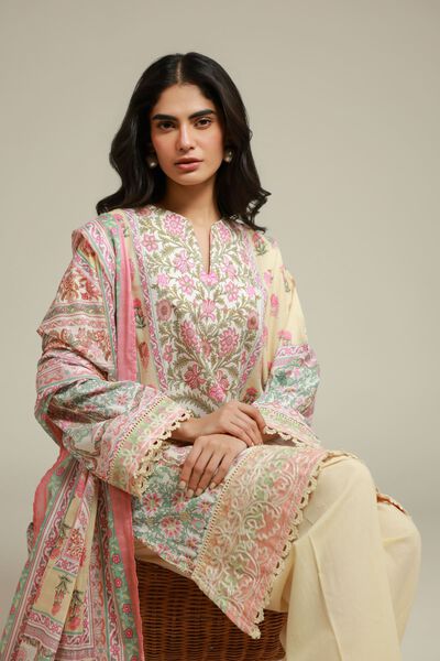Embroidered | Textured Lawn | 3-Piece Tailored Lawn | AED 250.00
