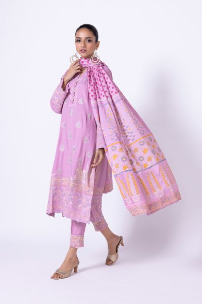 Embroidered | Raw Silk | Pants | AED 30.00