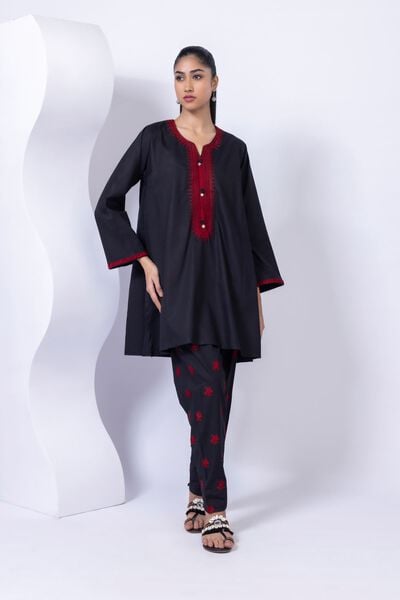Embroidered | Crosshatch Poplin | Kurta | AED 50.00