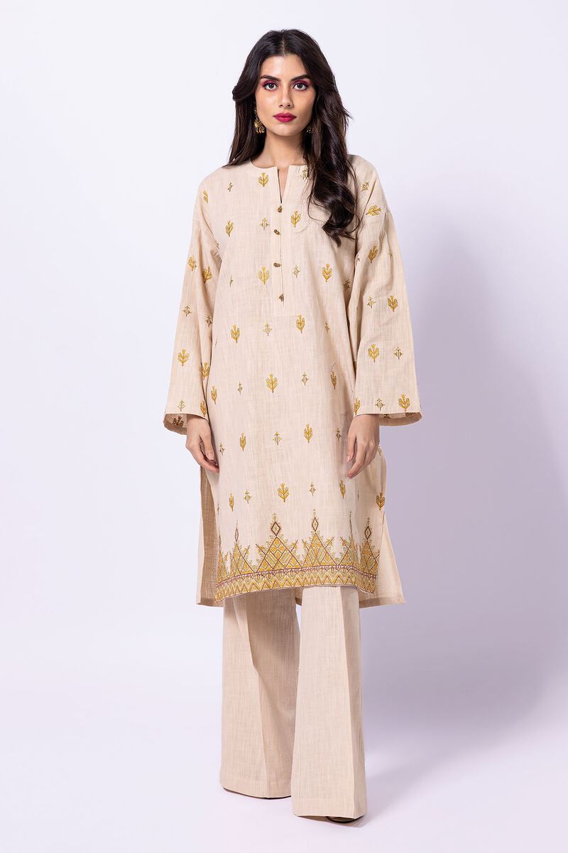 Dyed Embroidered Light Crosshatch | Top Bottoms | Fabrics 2 Piece | null